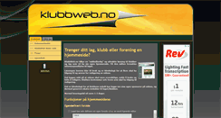Desktop Screenshot of klubbweb.no
