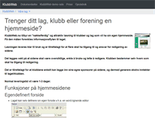 Tablet Screenshot of klubbweb.no
